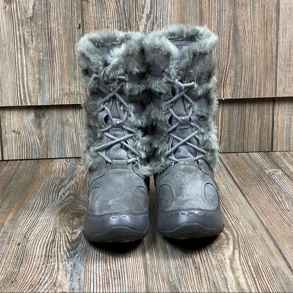 The North Face Boots Gray Suede Leather Insulated - Picture 6 of 10